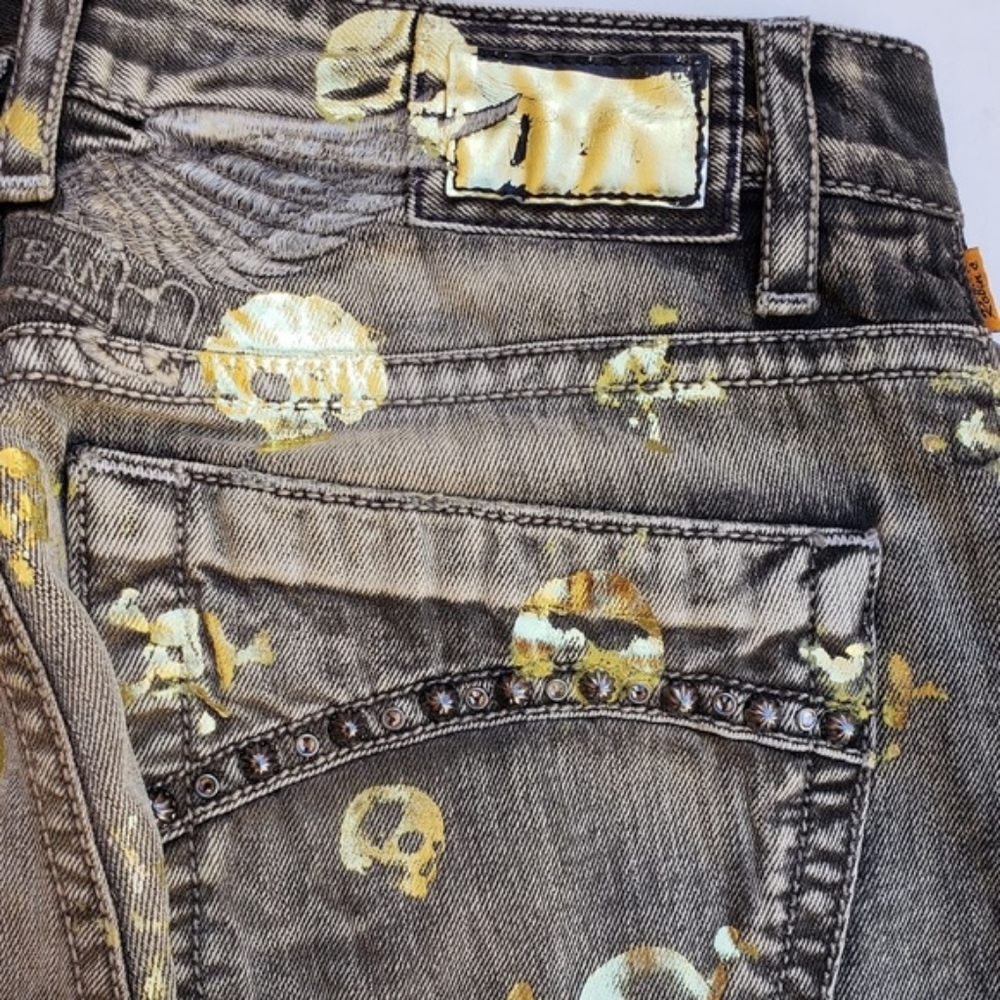 NEW ROBIN'S JEAN Marlon Slim Straight Jeans SZ 33 - Picture 5 of 8